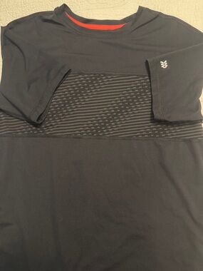 all in motion Black Athletic Tee
